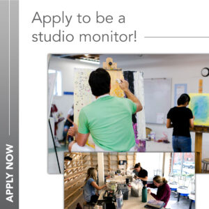 Visarts studio monitor application flyer